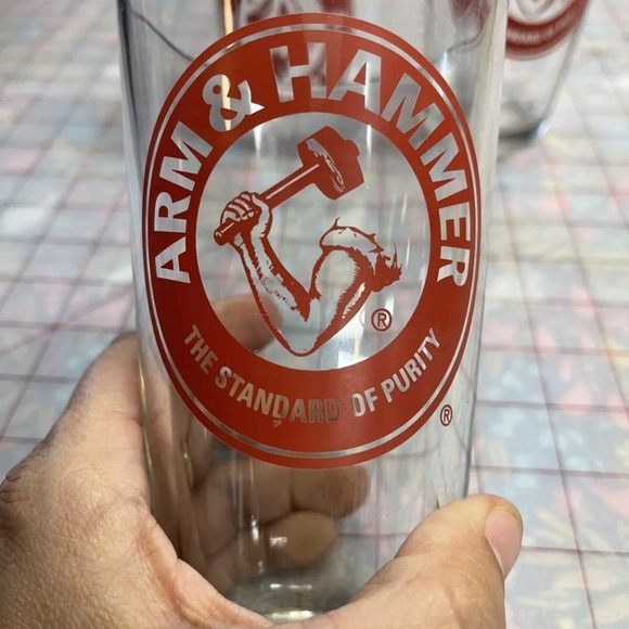 Arm and Hammer glass set of three Vintage EUC - Picture 2 of 3